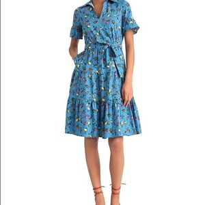 Donna Morgan Fruit Print Shirt Dress